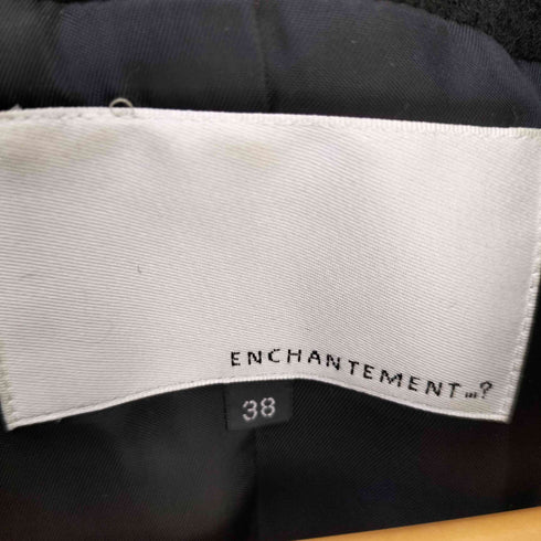 ENCHANTMENT ..? リブニットスリーブ フーデットコート アルパカ混 レディース JPN:38