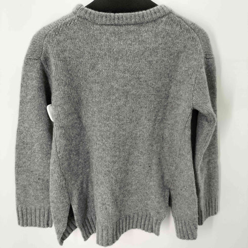 スピックアンドスパン Spick and Span HAMILTON LAMBSWOOL 別注 サイドスリットクルーネックセーター レディース