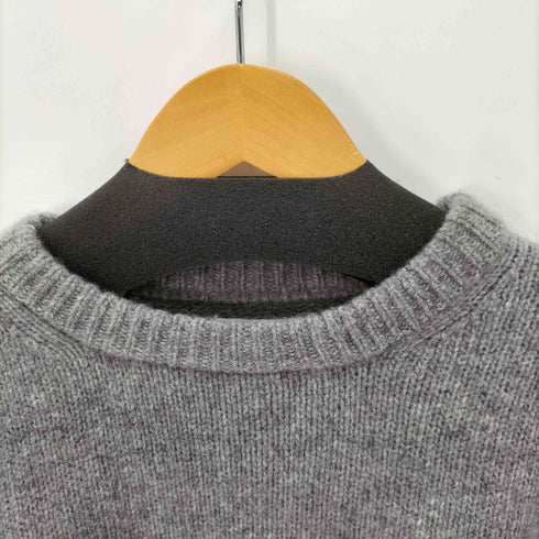 スピックアンドスパン Spick and Span HAMILTON LAMBSWOOL 別注 サイドスリットクルーネックセーター レディース