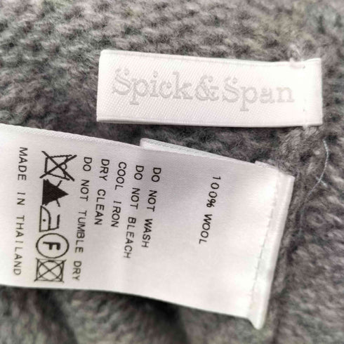 スピックアンドスパン Spick and Span HAMILTON LAMBSWOOL 別注 サイドスリットクルーネックセーター レディース