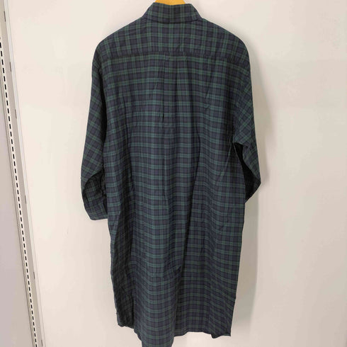 THE DUCHESS 英国製 ブラックウォッチ ボタンダウンチェックシャツワンピース レディース
