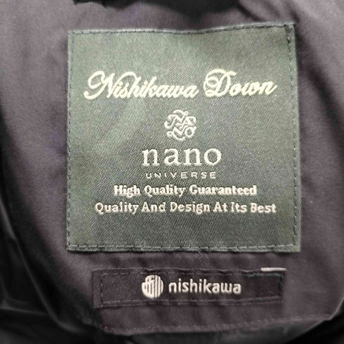 ナノユニバース NANO universe Nishikawa Down ハイネックダウンコート レディース JPN:36