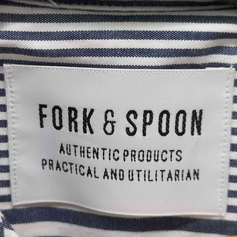 フォークアンドスプーン FORK&SPOON ストライプBCシャツワンピース レディース JPN:1