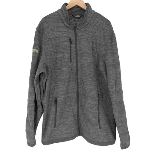 エディーバウアー Eddie Bauer 霜降り ニットジャケット メンズ 2XL