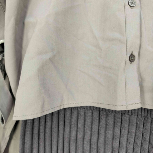 レディメイド LADYMADE シャツベストレイヤードプリーツニットワンピース レディース FREE