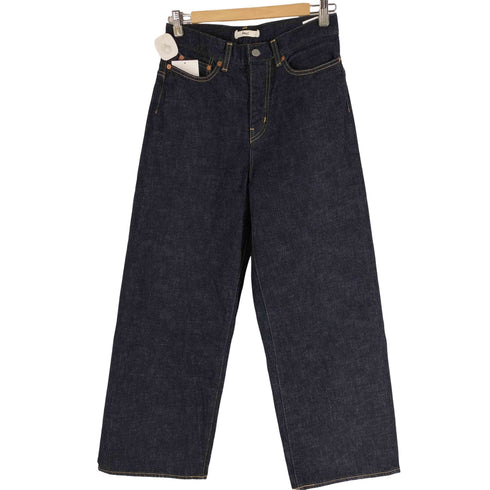 ボナム BONUM ワイドデニムパンツ 濃紺 片耳 レディース JPN:XS