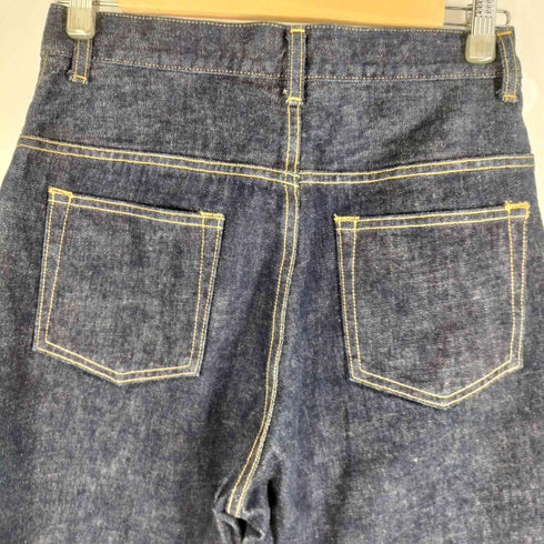 ボナム BONUM ワイドデニムパンツ 濃紺 片耳 レディース JPN:XS
