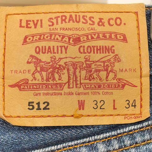 リーバイス Levis 512 ストレート デニムパンツ メンズ W34 L34