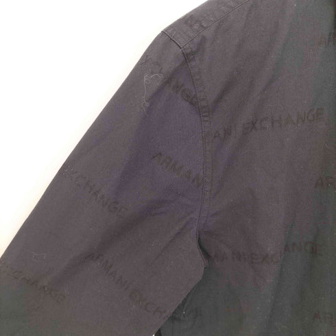 アルマーニエクスチェンジ ARMANI EXCHANGE 総モノグラムロゴ ステンカラーシャツ メンズ S/P