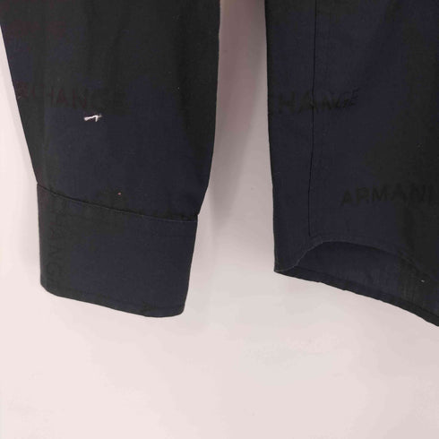 アルマーニエクスチェンジ ARMANI EXCHANGE 総モノグラムロゴ ステンカラーシャツ メンズ S/P
