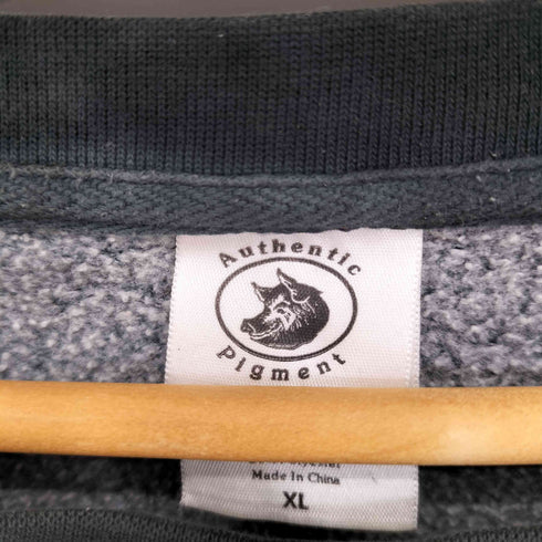 authentic pigment garment dyed ガーメントダイ クルーネックスウェット メンズ import:XL