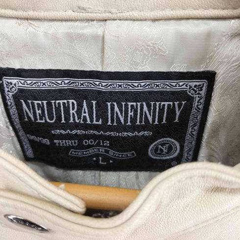 NEUTRAL INFINITY ラムレザーシングルライダースジャケット メンズ JPN:L
