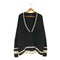 ザラマン ZARA MAN Vネック コットンニット チルデンニット メンズ import:M