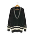 ザラマン ZARA MAN Vネック コットンニット チルデンニット メンズ import:S