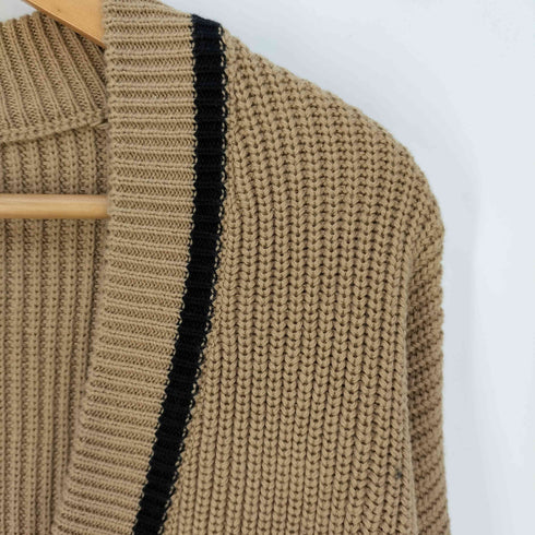 ザラマン ZARA MAN Vネック コットンニット チルデンニット メンズ import:S