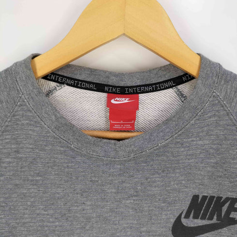 ナイキ NIKE ロゴプリント 素材切替 クルーネックスウェット メンズ import:L