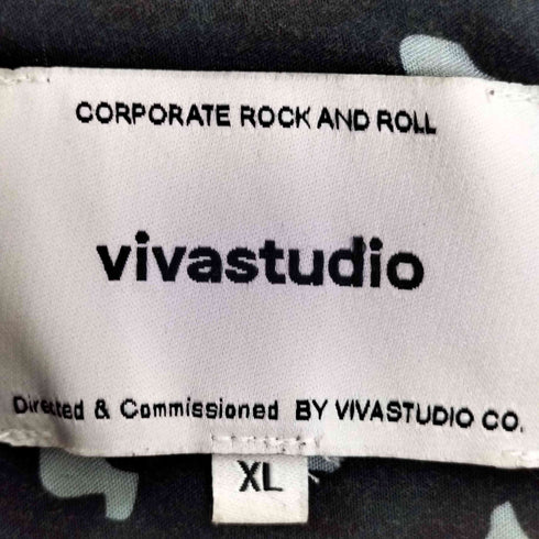 ビバスタジオ vivastudio アニマル柄 レーヨン オープンカラーシャツ メンズ JPN:XL