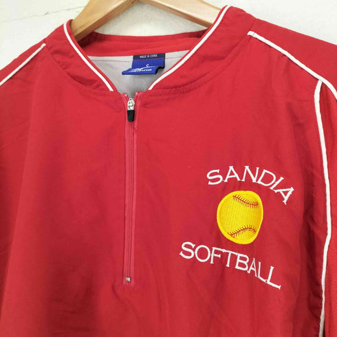 ミズノ MIZUNO SANDIA SOFTBALL 刺繍ハーフジップ メンズ JPN:S