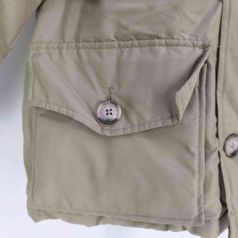 ウールリッチ WOOLRICH 別注 USA製 コヨーテファー アークティックパーカー フーデッド ダウンジャケット メンズ import:M