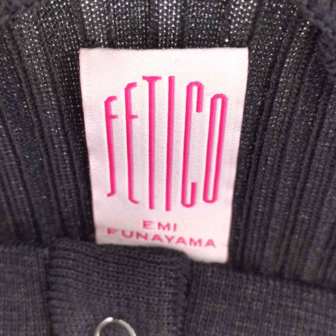 FETICO 23SS STRIPE KNIT CARDIGAN ニットワンピース レディース FREE