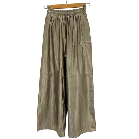 プランクプロジェクト PRANK PROJECT Synthetic Leather Voluminous Wide Pants レディース 34