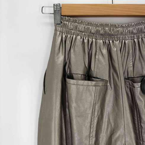 プランクプロジェクト PRANK PROJECT Synthetic Leather Voluminous Wide Pants レディース 34