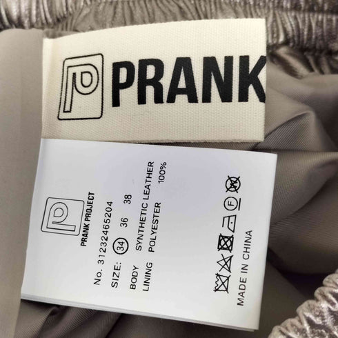 プランクプロジェクト PRANK PROJECT Synthetic Leather Voluminous Wide Pants レディース 34