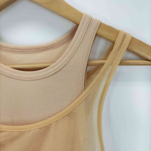メゾンスペシャル MAISON SPECIAL Sheer Drape layered Tank Top レディース FREE