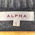 アルファ ALPHA カシミヤ Vネック チェックニット メンズ L