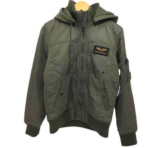 アルファインダストリーズ ALPHA INDUSTRIES TA1260 HOODED RIB TA1260-076 フライトジャケット メンズ import:M