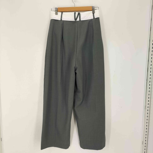 ステュディオス STUDIOUS Asymmetric Front Trousers レディース 2