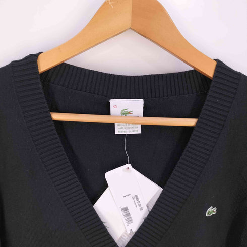ラコステ LACOSTE ロゴパッチ コットン Vネックニット メンズ 40