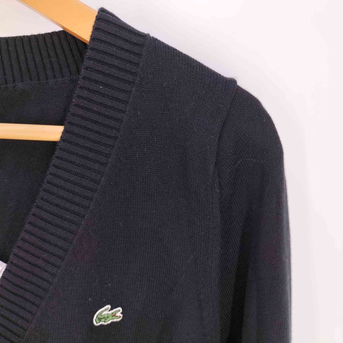 ラコステ LACOSTE ロゴパッチ コットン Vネックニット メンズ 40
