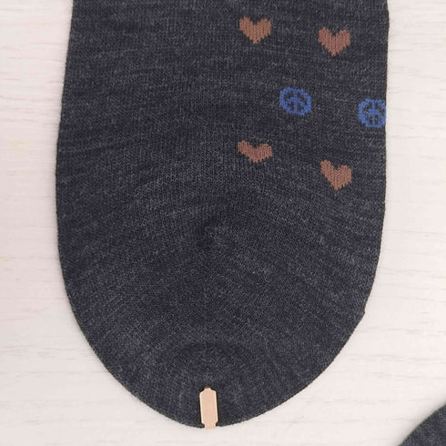 モスキーノ MOSCHINO ロゴ刺繍 総柄 ソックス メンズ 25-26cm
