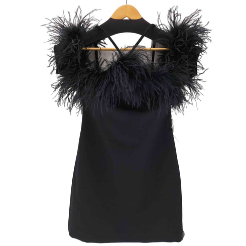 P.A.R.O.S.H Abito feather-detail dress レディース JPN:S