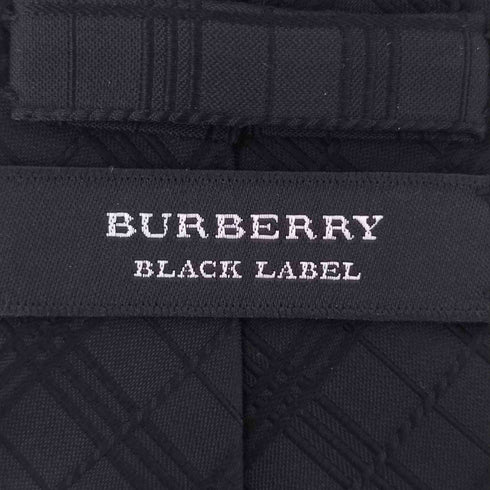 バーバリーブラックレーベル BURBERRY BLACK LABEL チェック シルク ネクタイ メンズ