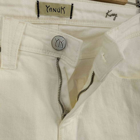 ヤヌーク YANUK ホワイトボーイズスリムパンツ KAY レディース 25