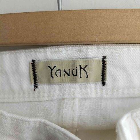 ヤヌーク YANUK ホワイトボーイズスリムパンツ KAY レディース 25