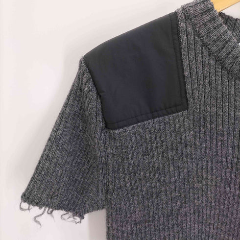 ジョンローレンスサリバン JOHN LAWRENCE SULLIVAN Shoulder patch rib knit sweater with gloves レディース JPN:S