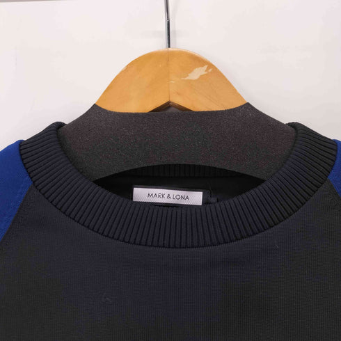 マークアンドロナ MARK&LONA Mercury Performance Knit Outer ロゴ刺繍バイカラーニットプルオーバー メンズ JPN:46