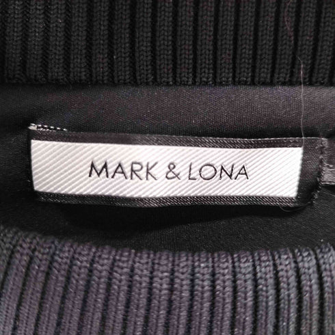 マークアンドロナ MARK&LONA Mercury Performance Knit Outer ロゴ刺繍バイカラーニットプルオーバー メンズ JPN:46
