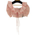 Alessandra Rich moiré polyfaille cropped top レディース FREE