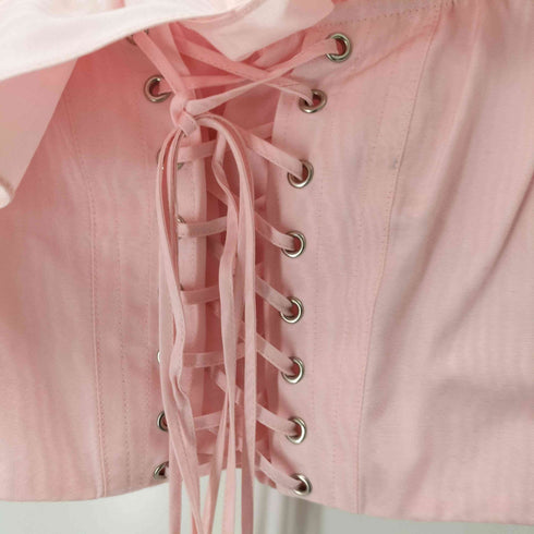Alessandra Rich moiré polyfaille cropped top レディース FREE