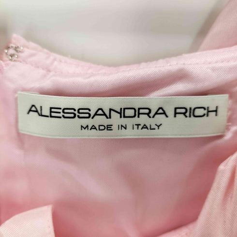 Alessandra Rich moiré polyfaille cropped top レディース FREE