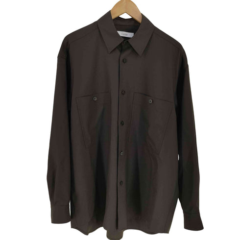 Cornier Super130's WORSTED WOOL SHIRTS|DARK BROWN メンズ JPN:M