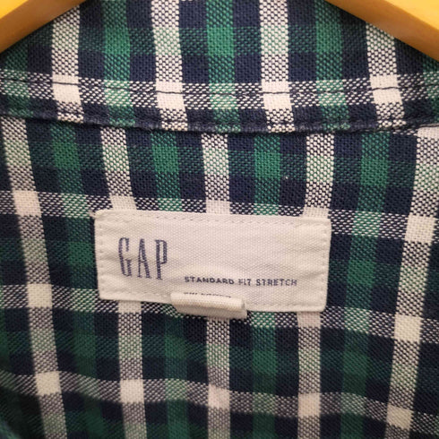ギャップ Gap OXFORD GREEN PLAID シャツ メンズ JPN:M