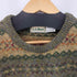エルエルビーン L.L.Bean 80S スコットランド製 ウール 総柄 ニット メンズ import:L