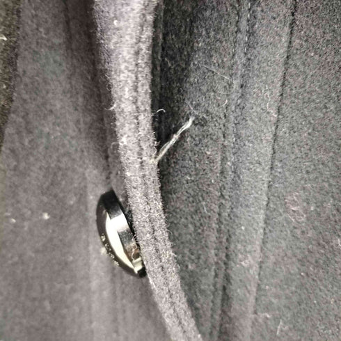 バーバリーブルーレーベル BURBERRY BLUE LABEL 裏地ノバチェック メルトンファー付スタンドカラーコート レディース 36