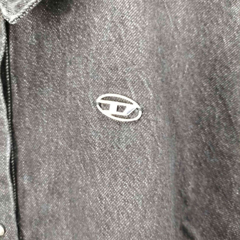 ディーゼル DIESEL DELMIX ブラックデニムシャツジャケット レディース 14Y