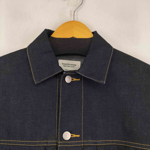 ビューティフルピープル beautiful people selvage denim big blouson セルヴィッチデニムビッグブルゾン メンズ US:36